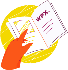 hand with a book